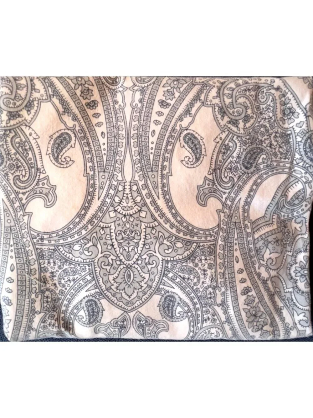 IKEA Jattevallmo Pillowcase Blue White Paisley Standard 100% Cotton Bedding